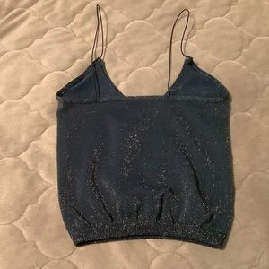 XS/S NWOT Intimately Free Teal Gold  Sparkle Glitter Brami